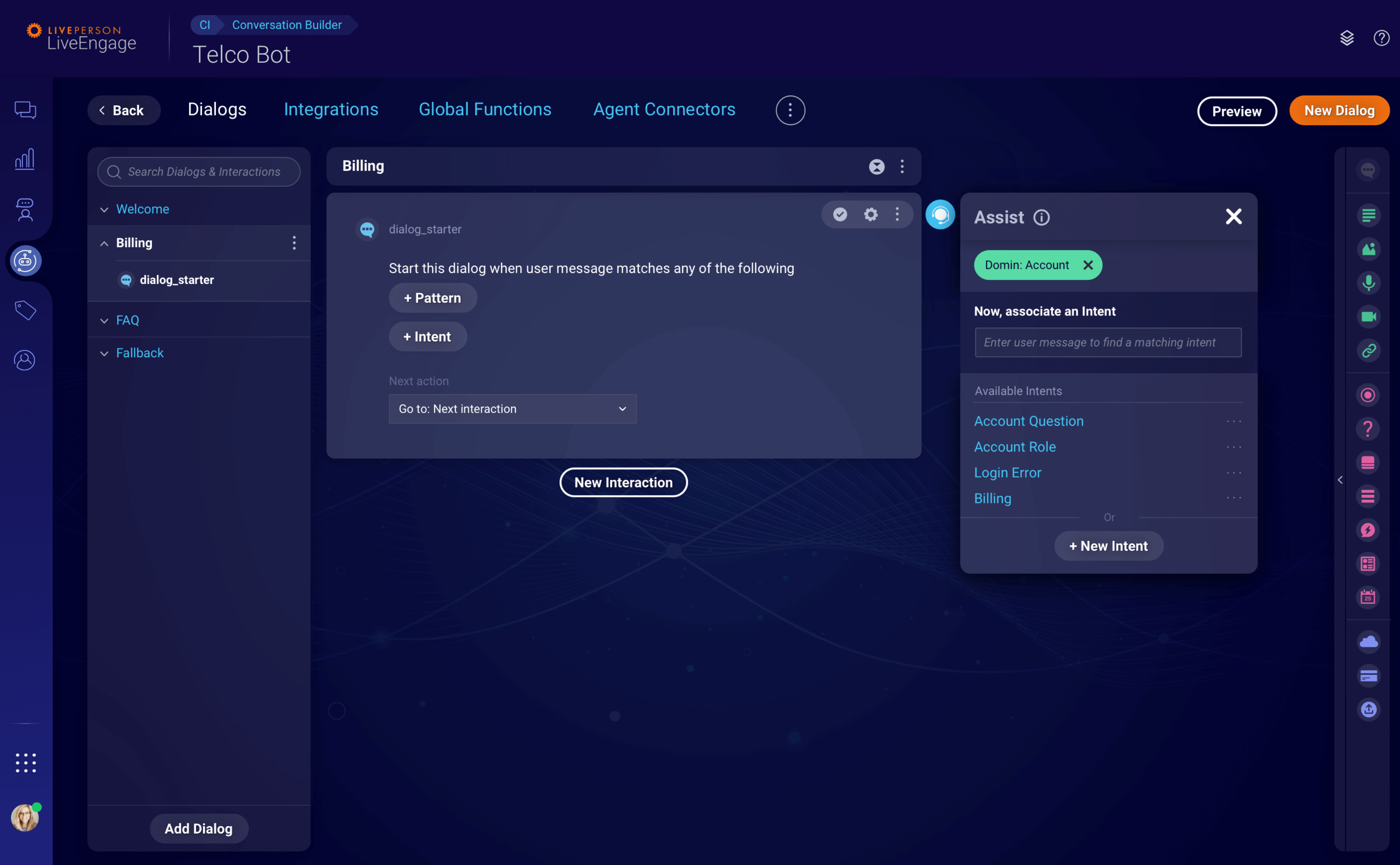 LivePerson Chat Builder